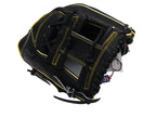 HI-GOLD Japan Steerhide Series 11.75" Infield Baseball Glove - I-Web/Black x Yellow