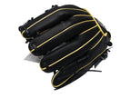 HI-GOLD Japan Steerhide Series 11.75" Infield Baseball Glove - I-Web/Black x Yellow