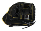 HI-GOLD Japan Steerhide Series 11.75" Infield Baseball Glove - I-Web/Black x Yellow
