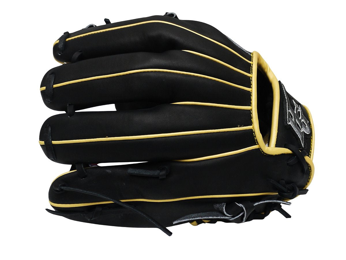 HI-GOLD Japan Steerhide Series 11.75" Infield Baseball Glove - I-Web/Black x Yellow