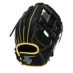 HI-GOLD Japan Steerhide Series 11.75" Infield Baseball Glove - I-Web/Black x Yellow