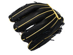 HI-GOLD Japan Steerhide Series 11.75" Infield Baseball Glove - V-Web/Black x Yellow