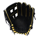 HI-GOLD Japan Steerhide Series 11.75" Infield Baseball Glove - V-Web/Black x Yellow