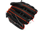 HI-GOLD Pro Special Edition Japan Steerhide 12 inch Left Hand Throw Pitcher Glove - Black/Orange-Red