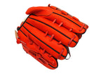 HI-GOLD Pro Special Edition Japan Steerhide 12 inch Left Hand Throw Pitcher Glove - Orange-Red/Black