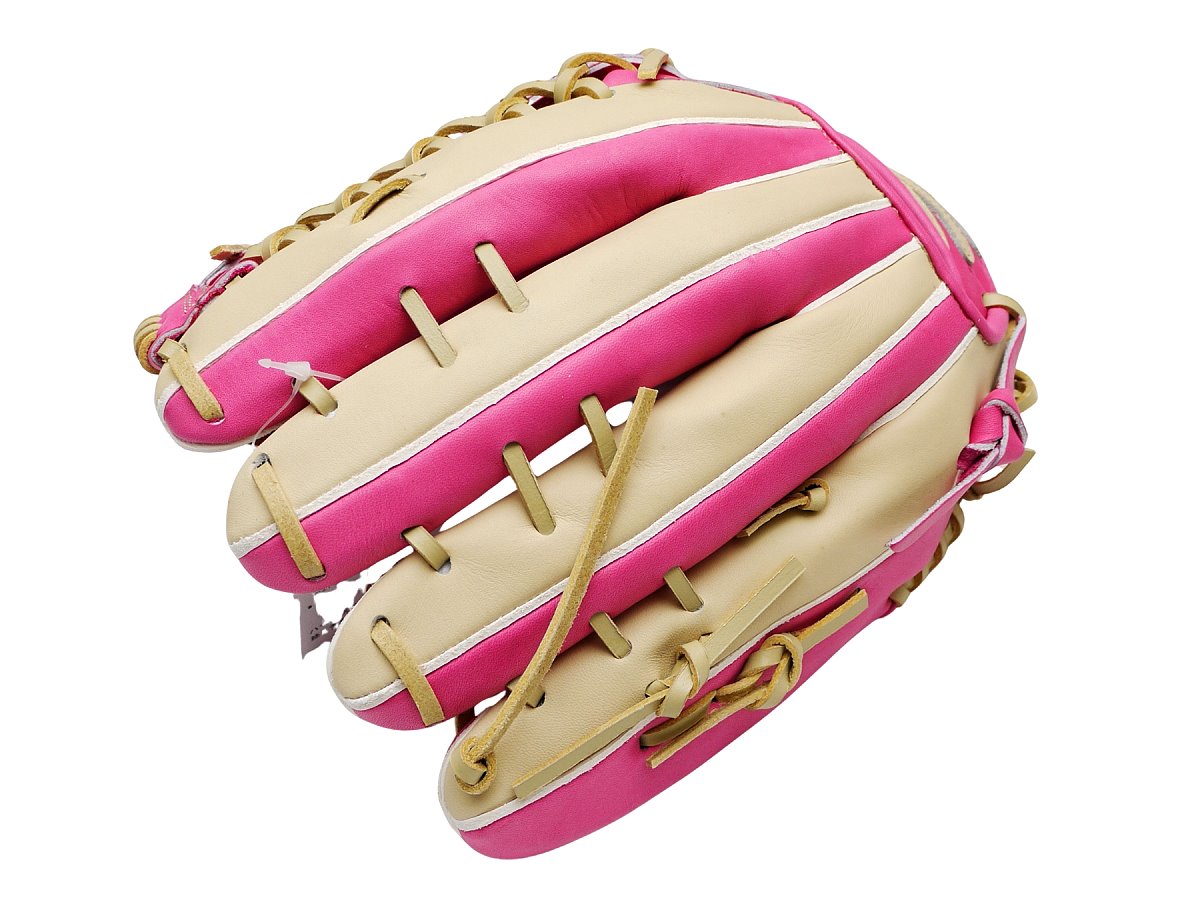 HI-GOLD Special Order 12.75 inch Outfielder Glove - Beige/Pink