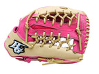 HI-GOLD Special Order 12.75 inch Outfielder Glove - Beige/Pink