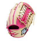 HI-GOLD Special Order 12.75 inch Outfielder Glove - Beige/Pink