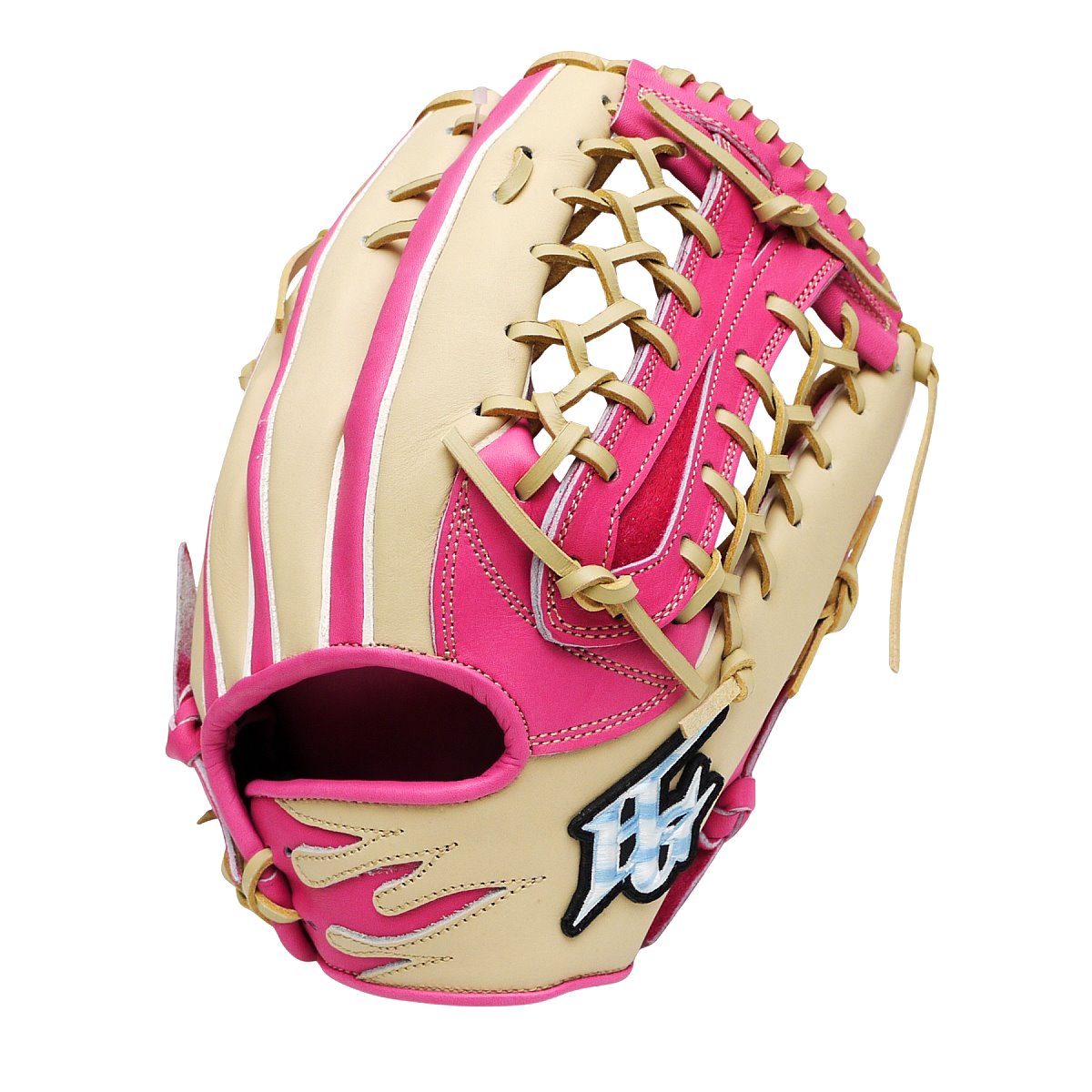 HI-GOLD Special Order 12.75 inch Outfielder Glove - Beige/Pink