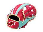 SSK Special Order 11.75 inch Infielder Glove - Lake Green/Hot Pink