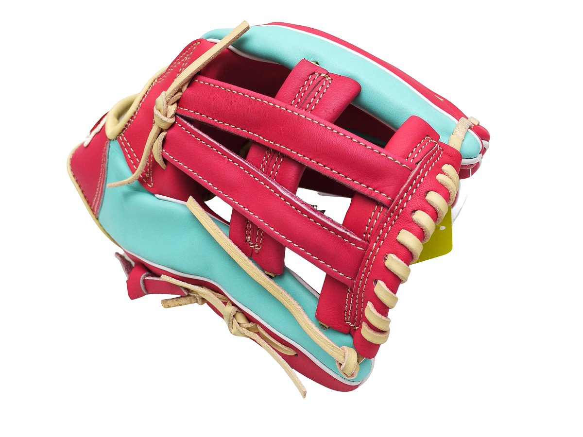 SSK Special Order 11.75 inch Infielder Glove - Lake Green/Hot Pink
