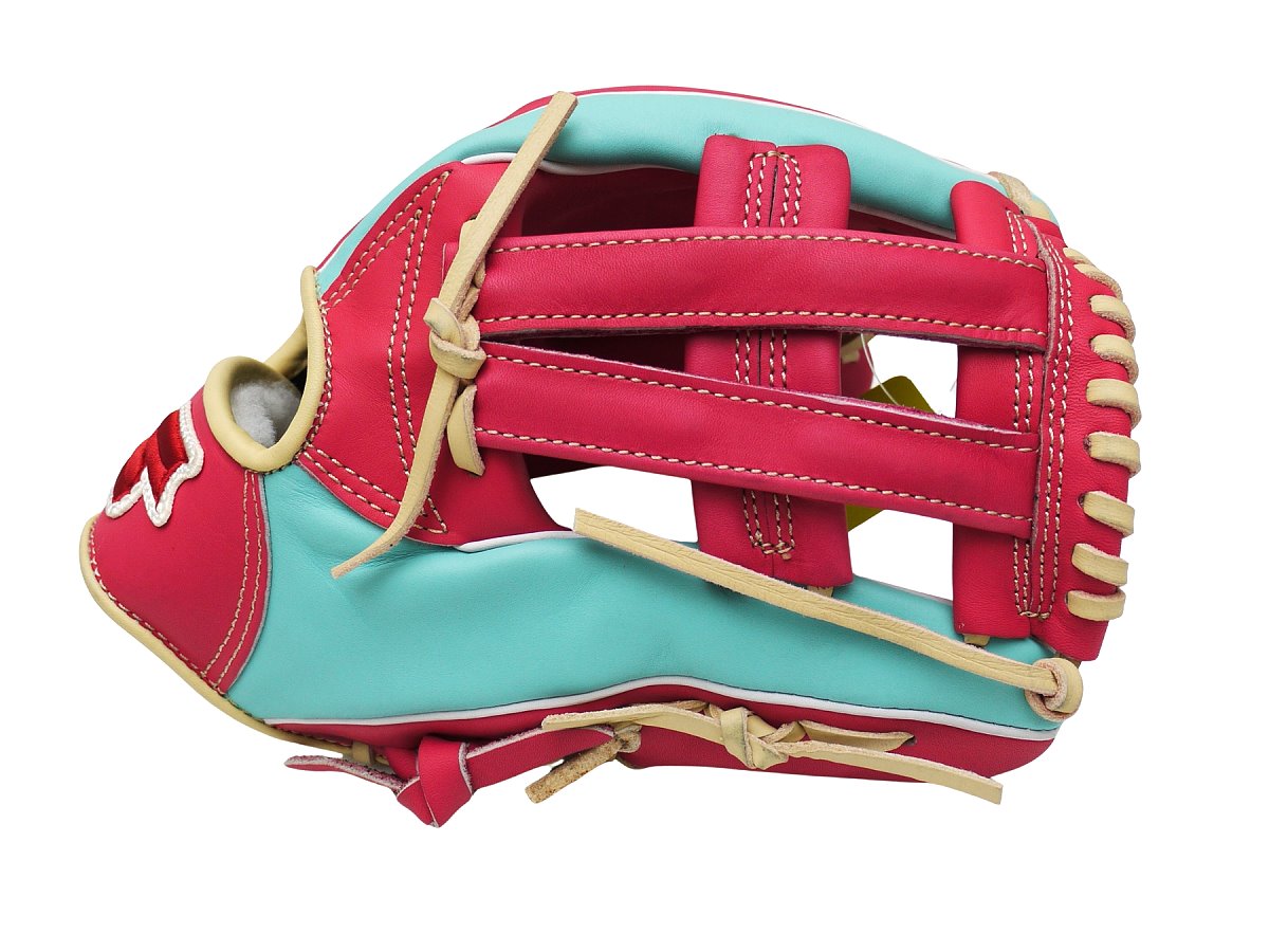 SSK Special Order 11.75 inch Infielder Glove - Lake Green/Hot Pink