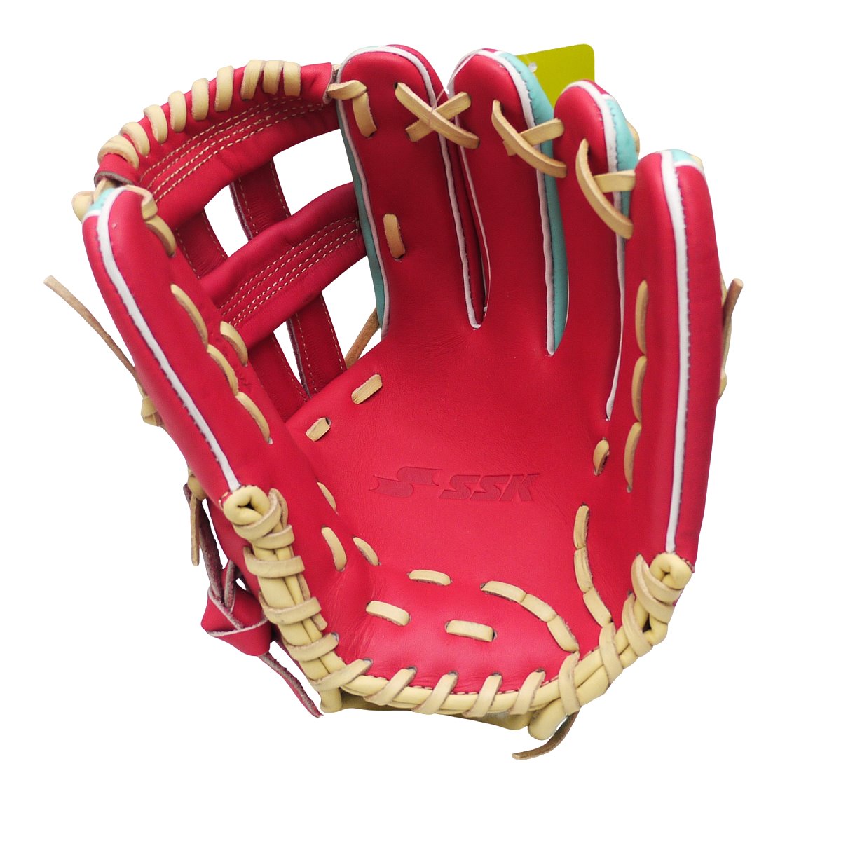 SSK Special Order 11.75 inch Infielder Glove - Lake Green/Hot Pink