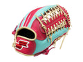 SSK Special Order 12.75 inch Outfielder Glove - Lake Green/Hot Pink