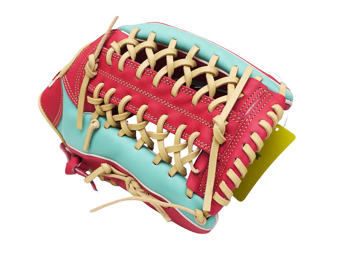 SSK Special Order 12.75 inch Outfielder Glove - Lake Green/Hot Pink