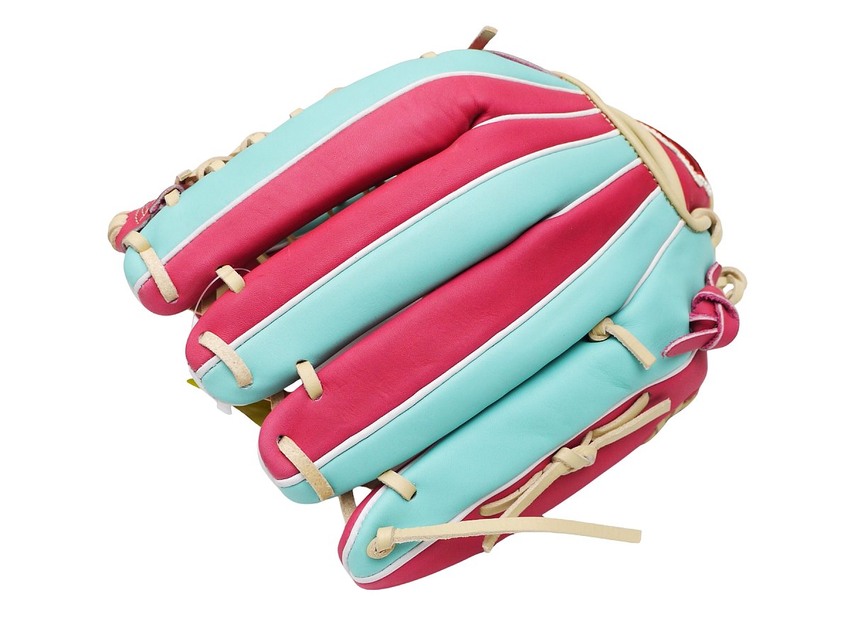 SSK Special Order 12.75 inch Outfielder Glove - Lake Green/Hot Pink