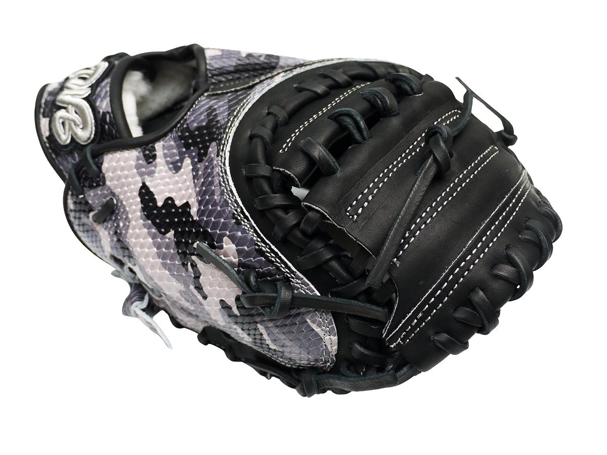 TWB Special Ops Camo US Kip 33 inch Open Back Catcher Mitt - Black/Grey
