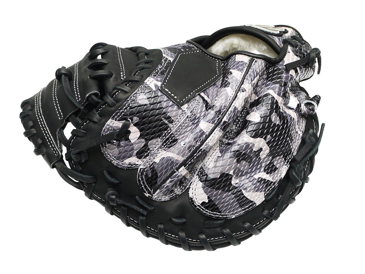 TWB Special Ops Camo US Kip 33 inch Open Back Catcher Mitt - Black/Grey