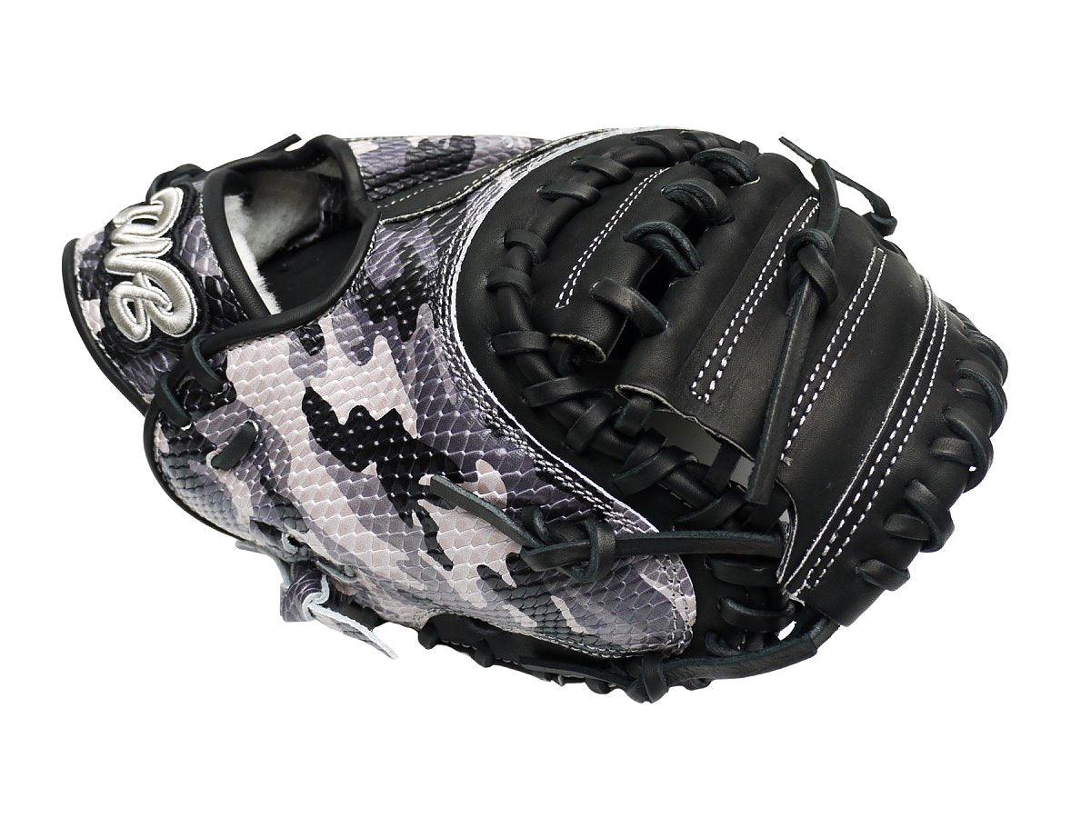 TWB Special Ops Camo US Kip 33 inch Open Back Catcher Mitt - Black/Grey
