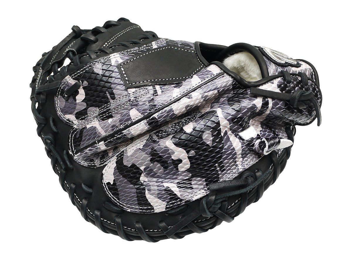 TWB Special Ops Camo US Kip 33 inch Open Back Catcher Mitt - Black/Grey