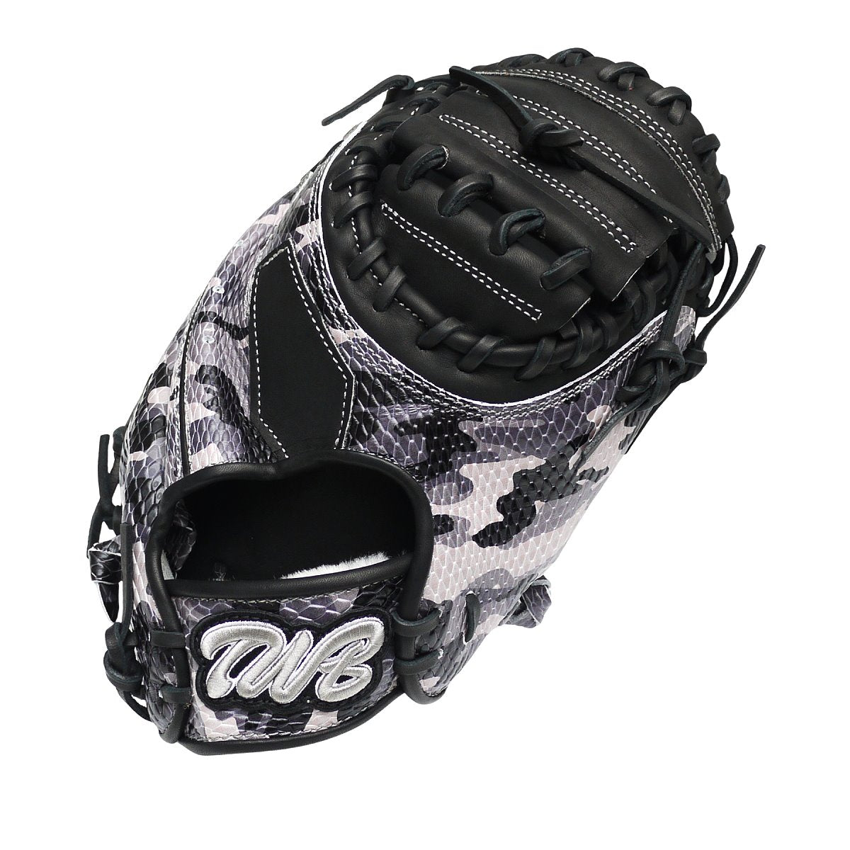 TWB Special Ops Camo US Kip 33 inch Open Back Catcher Mitt - Black/Grey