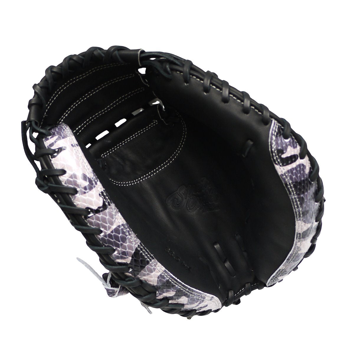 TWB Special Ops Camo US Kip 33 inch Open Back Catcher Mitt - Black/Grey