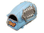 TWB U10 Steer Cowhide 11 inch Outfielder Glove - Skyblue/Grey #1