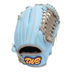 TWB U10 Steer Cowhide 11 inch Outfielder Glove - Skyblue/Grey #6