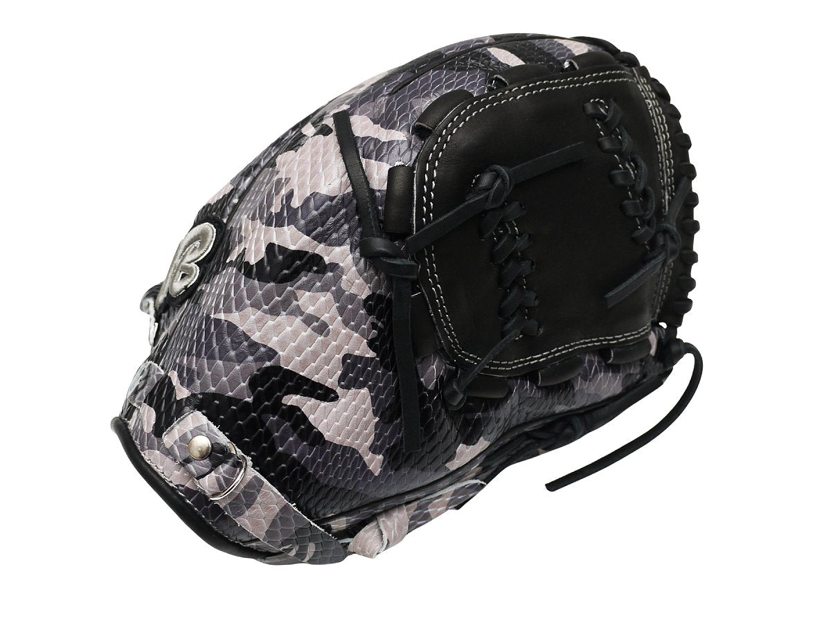 TWB Special Ops Camo US Kip Fastback 12 inch Pitcher Glove - Black/Grey