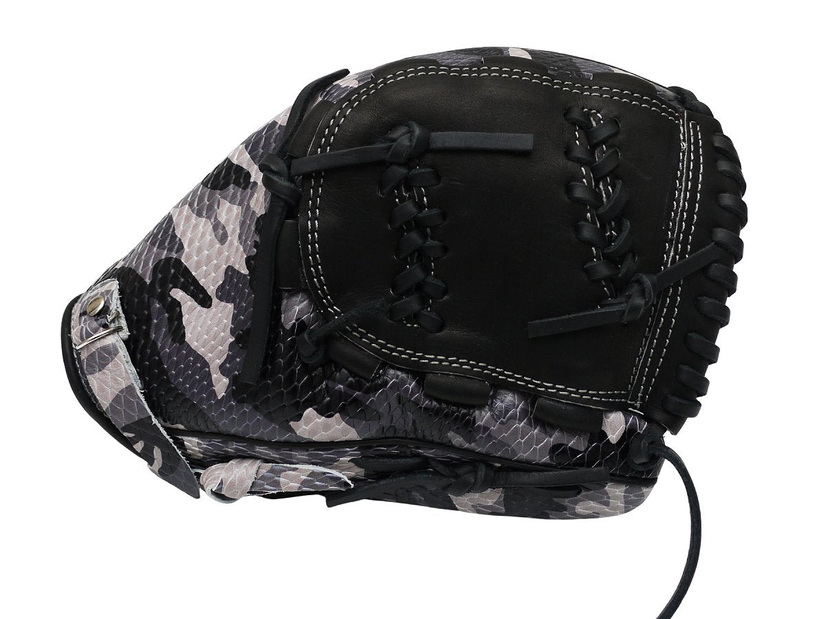 TWB Special Ops Camo US Kip Fastback 12 inch Pitcher Glove - Black/Grey