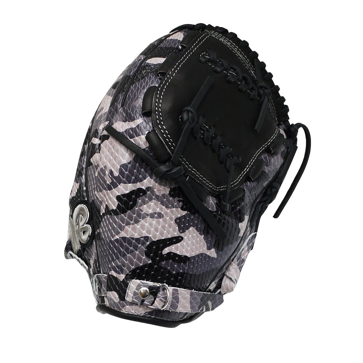 TWB Special Ops Camo US Kip Fastback 12 inch Pitcher Glove - Black/Grey