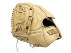 WILSON Japan Staff DUAL Hardball 11.5 inch Left Hand Throw Pitcher Glove - Premium Kip Leather Blonde