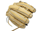 WILSON Japan Staff DUAL Hardball 11.5 inch Left Hand Throw Pitcher Glove - Premium Kip Leather Blonde