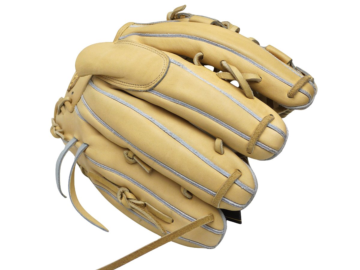 WILSON Japan Staff DUAL Hardball 11.5 inch Left Hand Throw Pitcher Glove - Premium Kip Leather Blonde