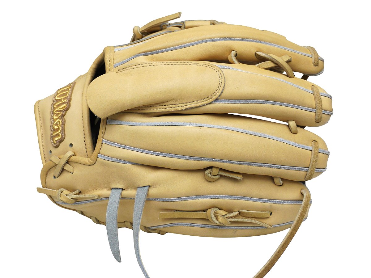 WILSON Japan Staff DUAL Hardball 11.5 inch Left Hand Throw Pitcher Glove - Premium Kip Leather Blonde