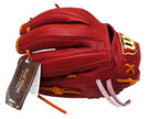 WILSON Japan Staff Dual 1724 Pattern Hardball Teddy Bear 11.75 inch Infielder Glove - Burgundy