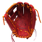 WILSON Japan Staff Dual 1724 Pattern Hardball Teddy Bear 11.75 inch Infielder Glove - Burgundy