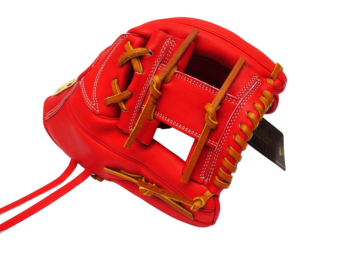 WILSON Japan Staff Dual 87 Pattern Hardball 11.75 inch Infielder Glove - Red