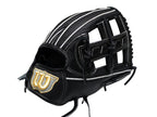 Wilson Japan Staff DUAL Hardball 11.5" Black Infielder Glove - Pro Stock/Super Skin