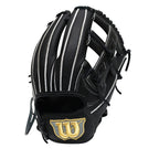 Wilson Japan Staff DUAL Hardball 11.5" Black Infielder Glove - Pro Stock/Super Skin