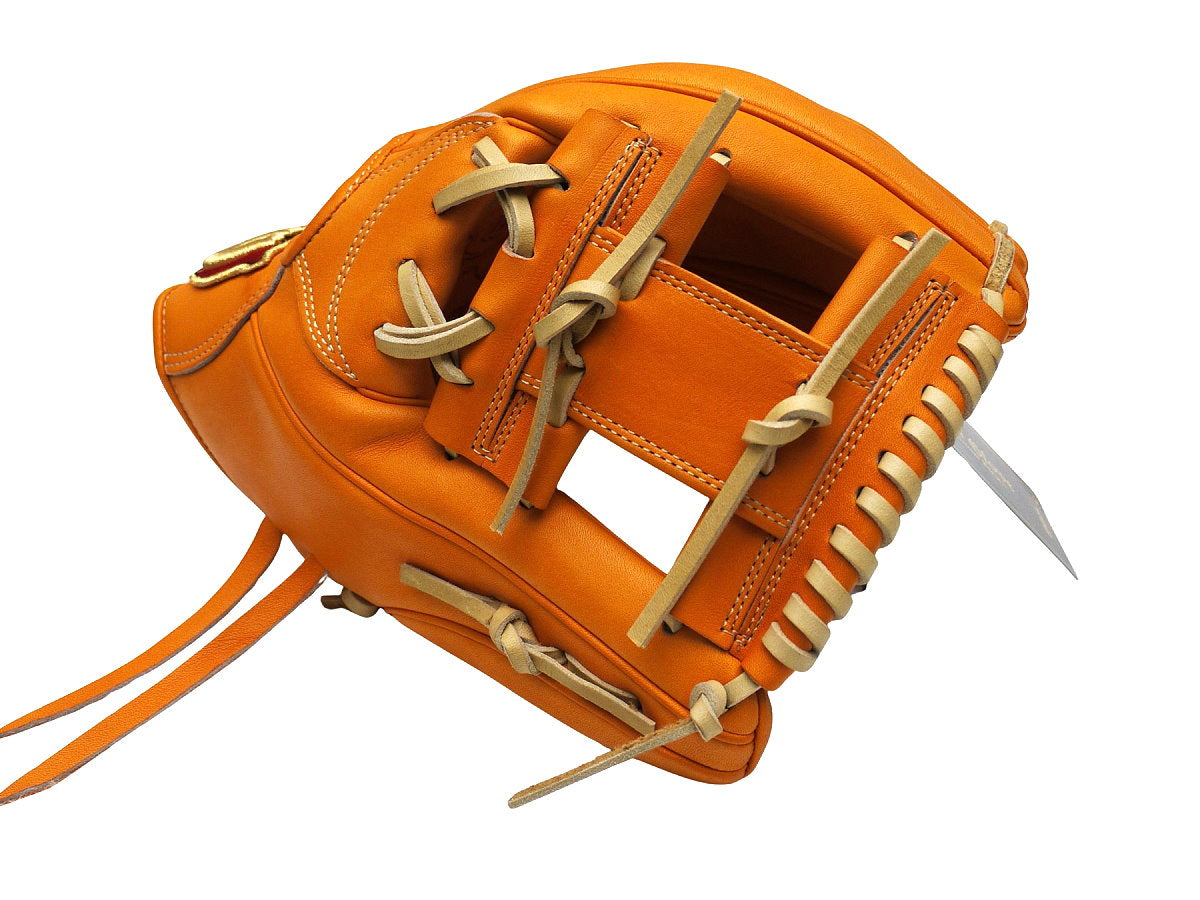 Wilson Japan Staff Pro Stock Leather Hardball 11.75" Infielder Glove - 87 Pattern/Orange