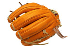 Wilson Japan Staff Pro Stock Leather Hardball 11.75" Infielder Glove - 87 Pattern/Orange