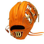Wilson Japan Staff Pro Stock Leather Hardball 11.75" Infielder Glove - 87 Pattern/Orange