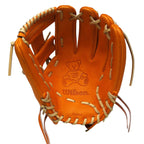 Wilson Japan Staff Pro Stock Leather Hardball 11.75" Infielder Glove - 87 Pattern/Orange