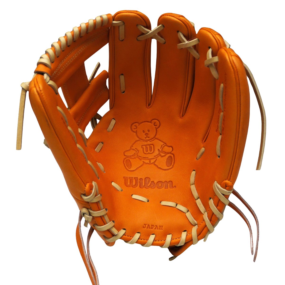 Wilson Japan Staff Pro Stock Leather Hardball 11.75" Infielder Glove - 87 Pattern/Orange