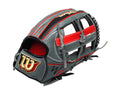 WILSON Japan The Wannabe Hero DUAL 12 inch Infield Glove - Gray/Red #1