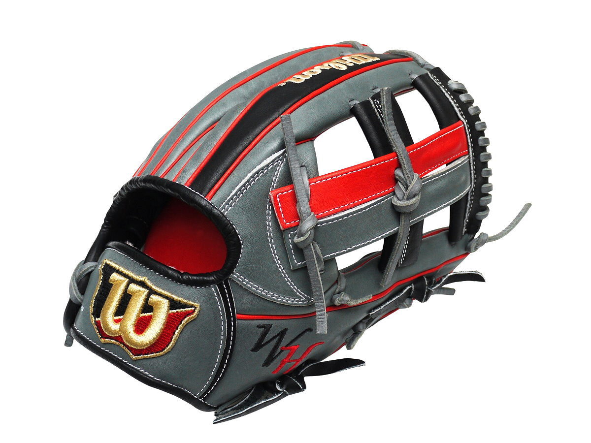 WILSON Japan The Wannabe Hero DUAL 12 inch Infield Glove - Gray/Red #1