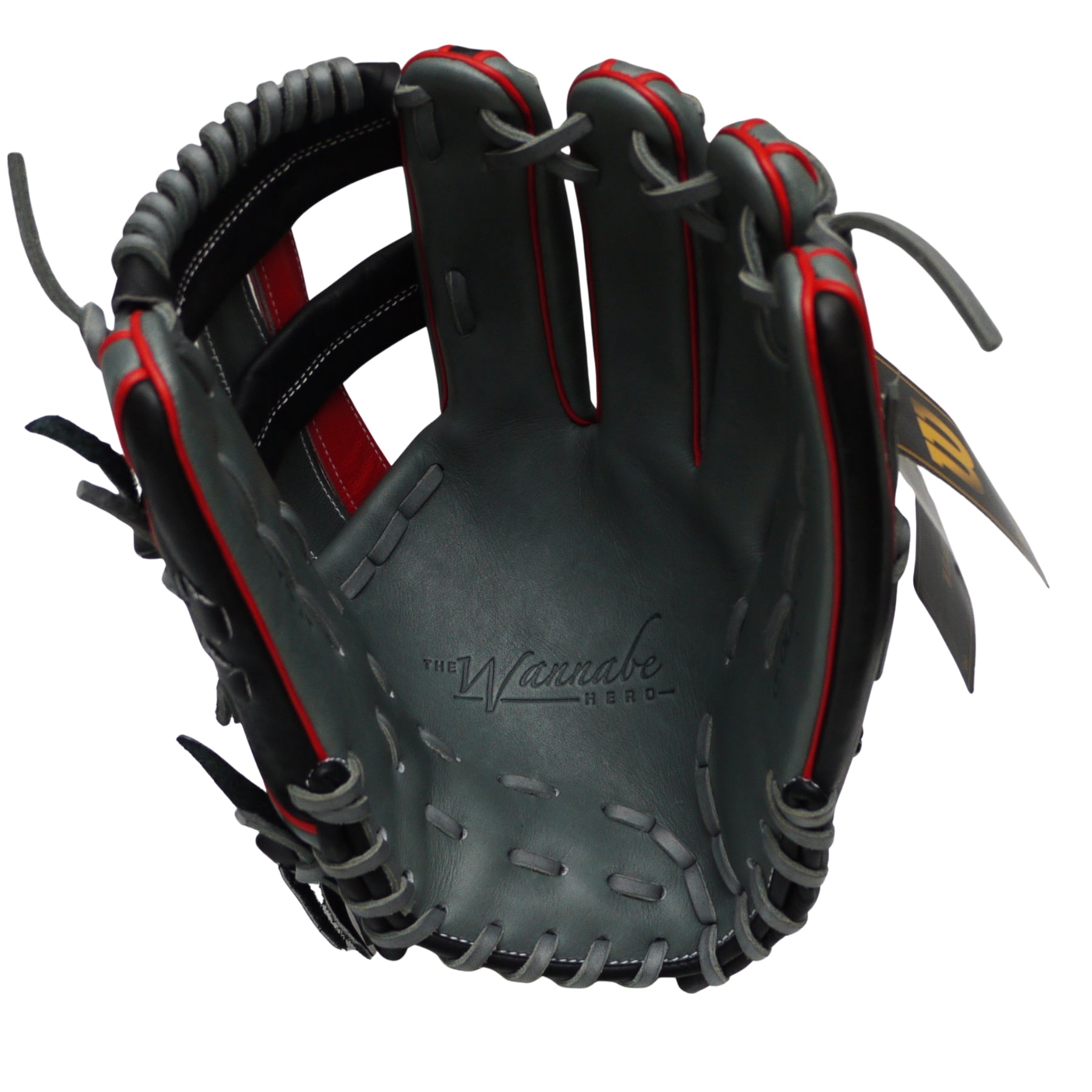 WILSON Japan The Wannabe Hero DUAL 12 inch Infield Glove - Gray/Red #7
