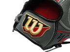 WILSON Japan The Wannabe Hero DUAL 12 inch Infield Glove - Gray/Red #8
