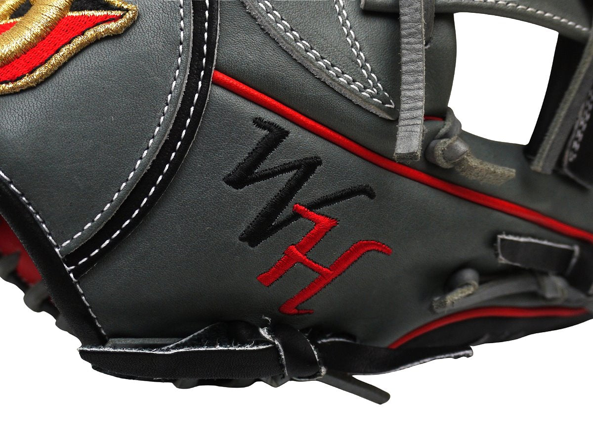 WILSON Japan The Wannabe Hero DUAL 12 inch Infield Glove - Gray/Red #9